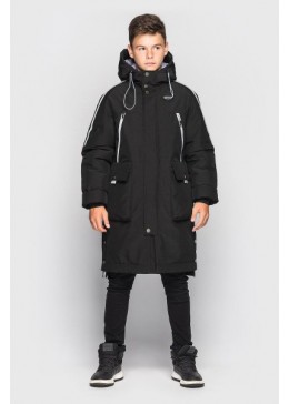 Cvetkov черная зимняя куртка для мальчика Илон